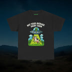“Not Your Average Dairy Farm” UFO Humor Alien T-Shirt