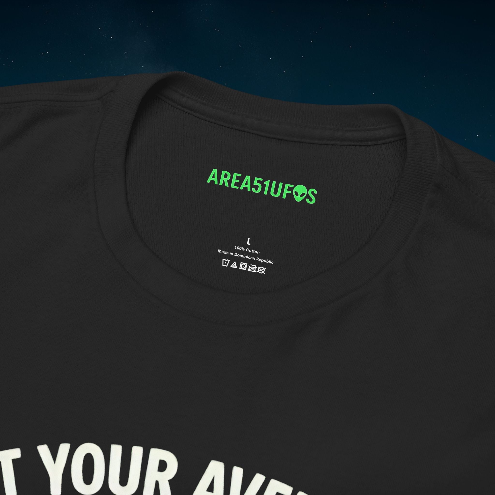 “Not Your Average Dairy Farm” UFO Humor Alien T-Shirt