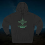 Area 51 “Model S-4 Test Craft” Neon Blueprint Hoodie – Level 7 Clearance Edition